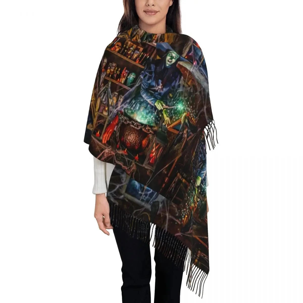 20 / 72x197cm écharpe halloween