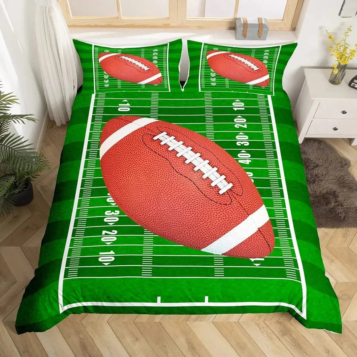 21 / 200x200cm 3pcs parure de lit football