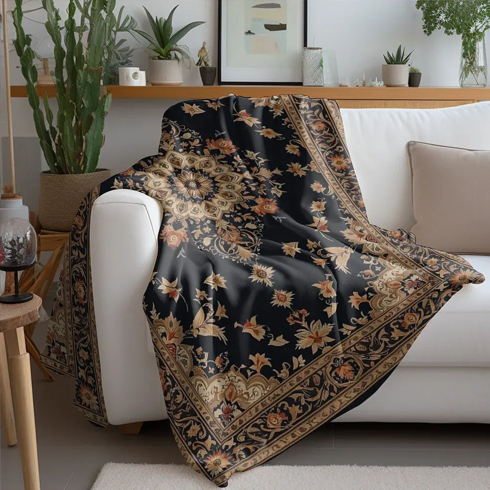 21009918 / 130x150cm51x59in plaid floral