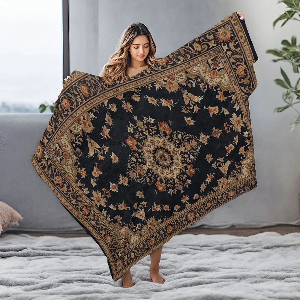21009918 / 130x150cm51x59in plaid floral