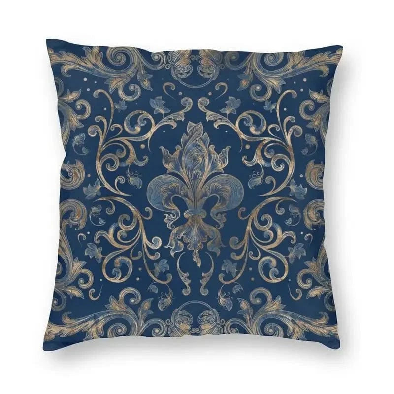 22 / 60x60cm housse de coussin fleur de lys