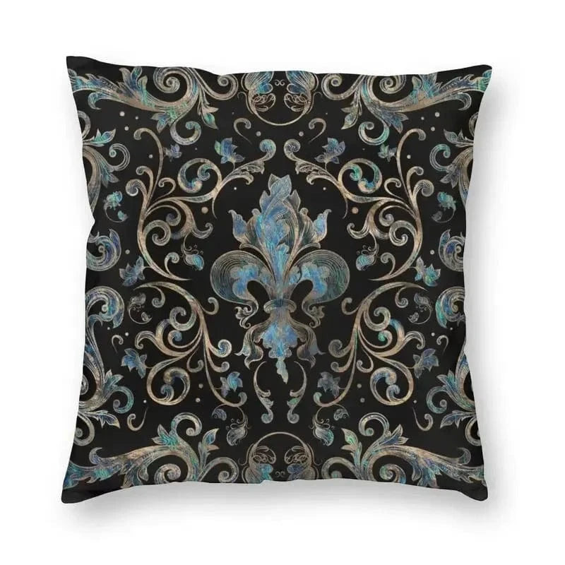 23 / 60x60cm housse de coussin fleur de lys