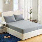 23 / 90x200cm Drap housse Double Simple de couleur unie