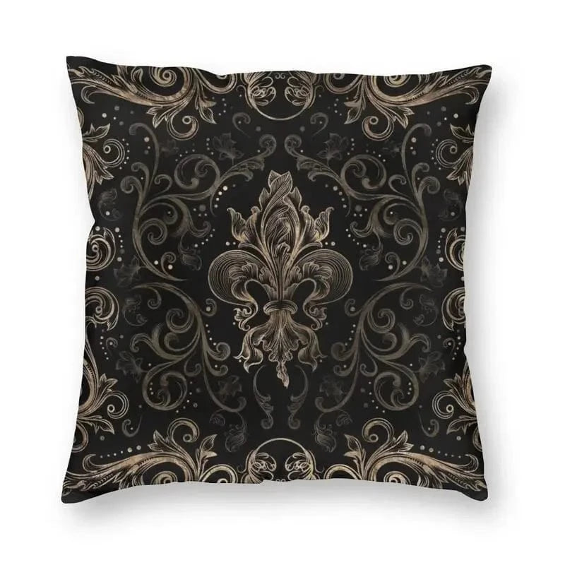24 / 60x60cm housse de coussin fleur de lys