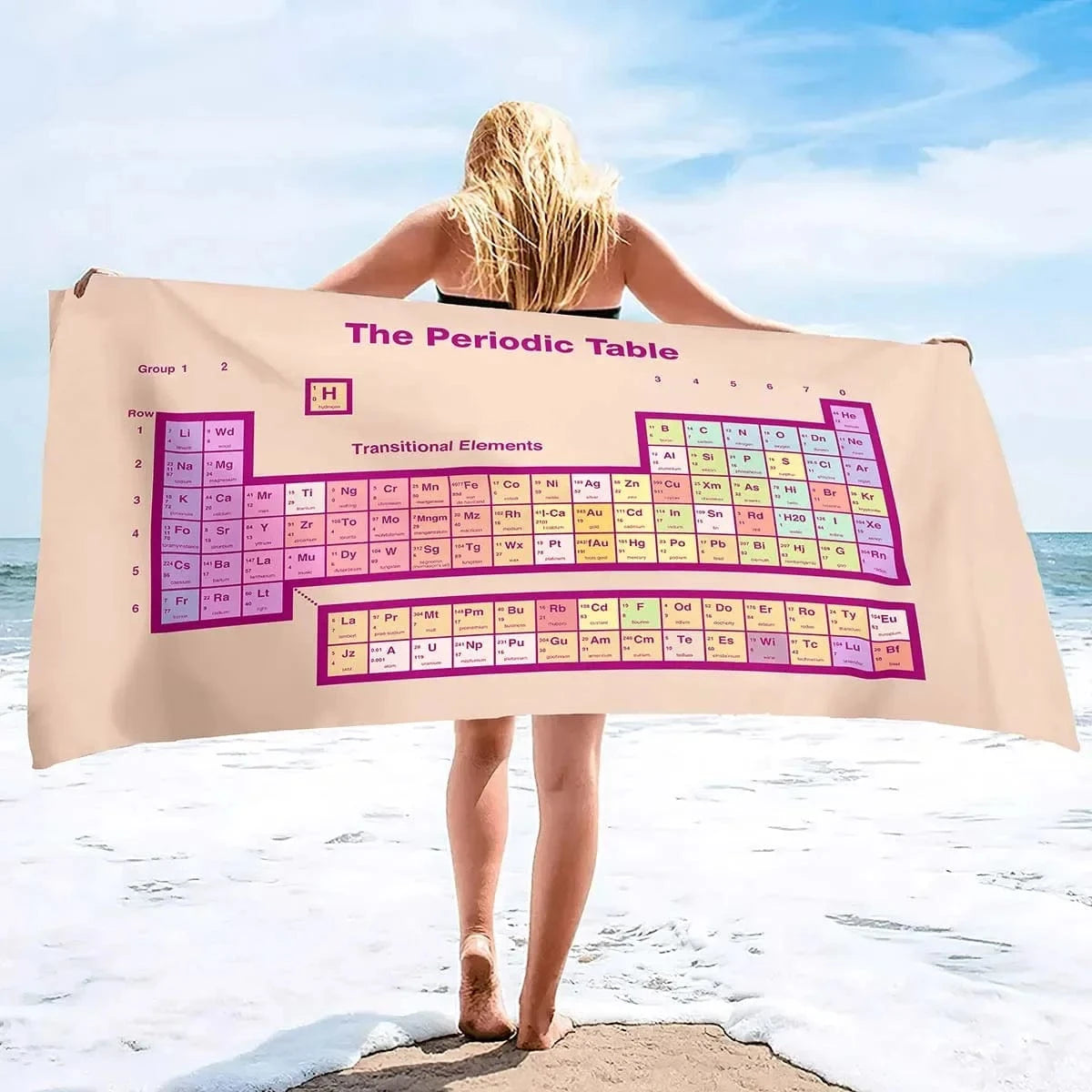 3 / H80xW160cm serviette de plage chimie