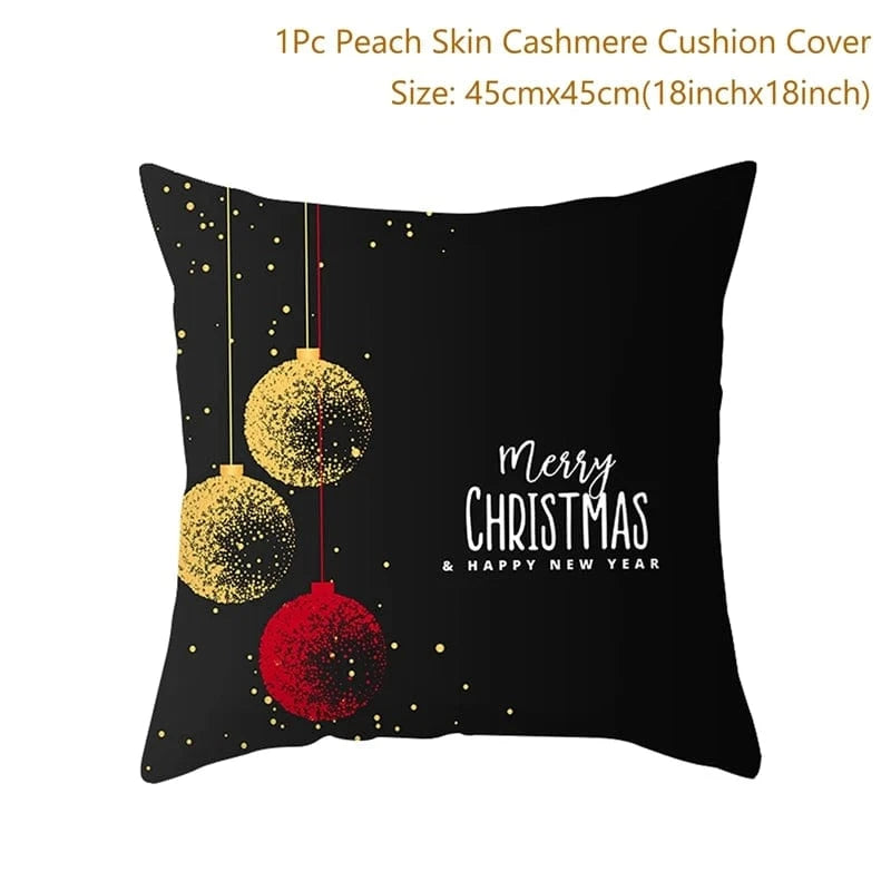 3 housses de coussins de noel