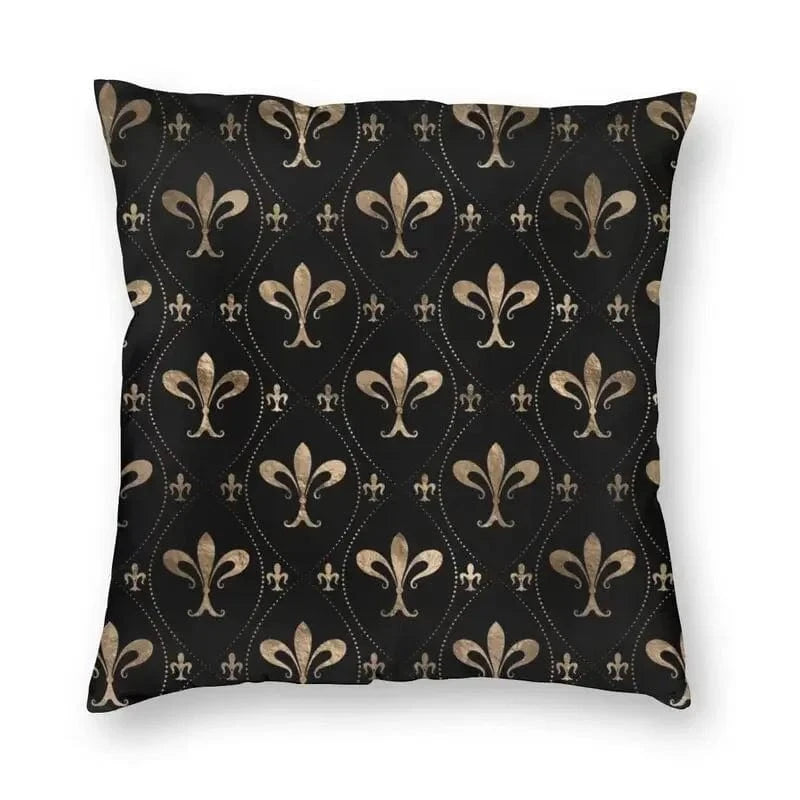 4 / 60x60cm housse de coussin fleur de lys