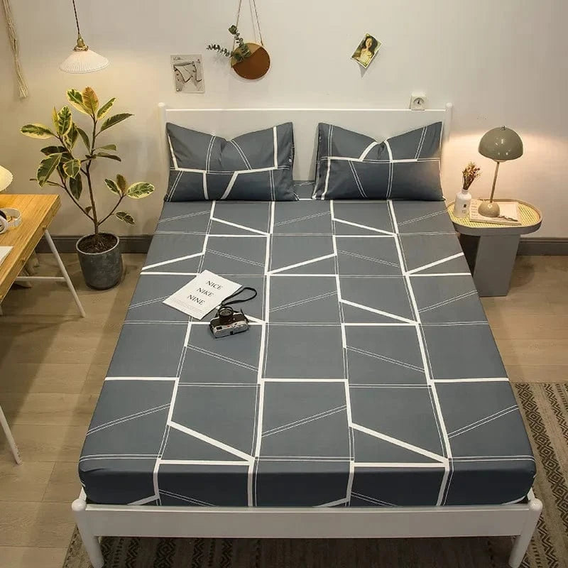 5 / 120x200cm   1 pièce Drap housse 100% coton imprimé  120X200