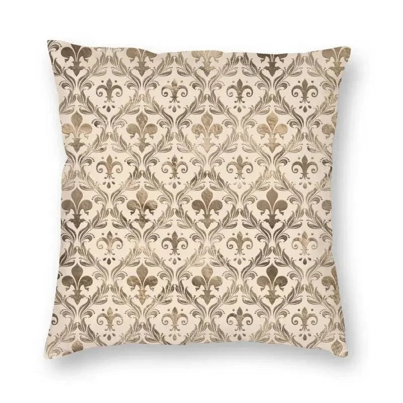 5 / 60x60cm housse de coussin fleur de lys