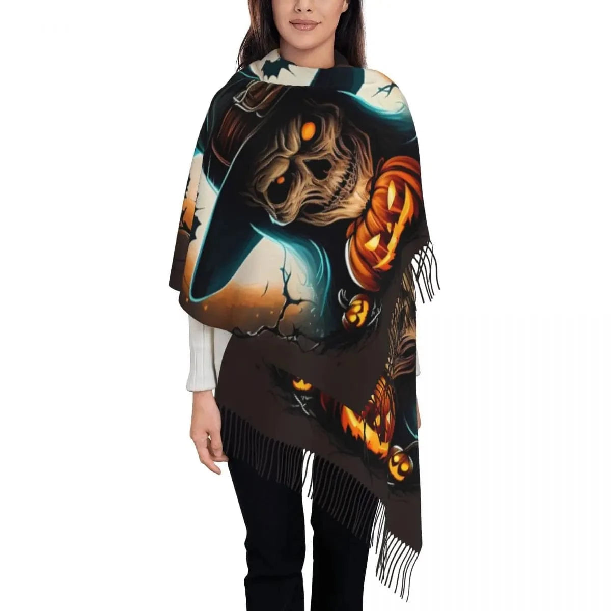 5 / 72x197cm écharpe halloween