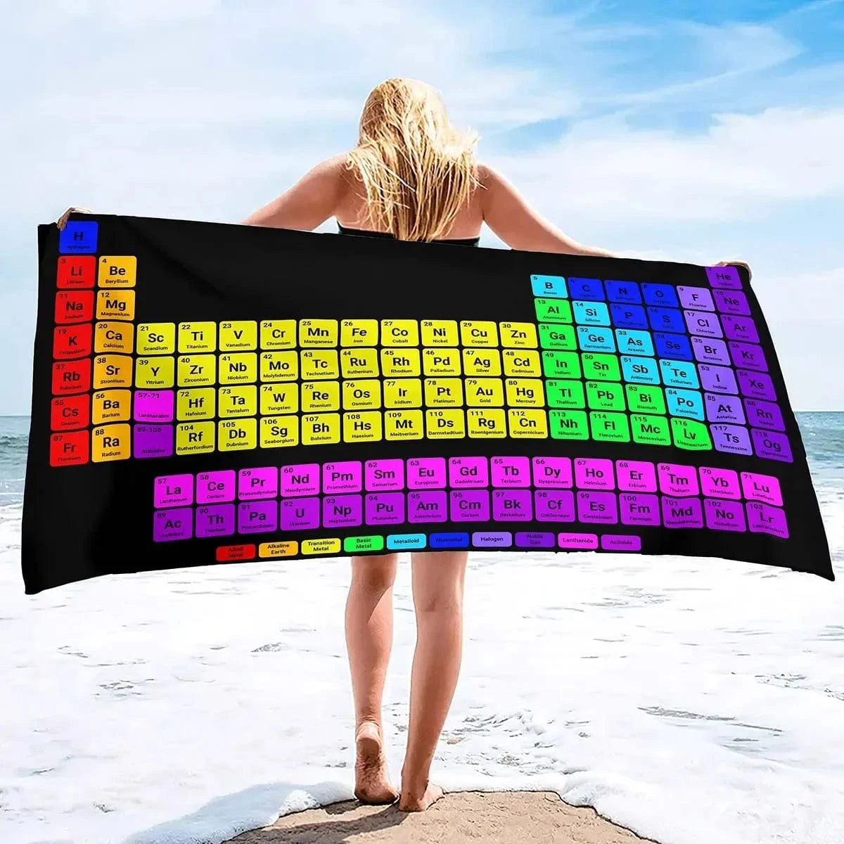 5 / H80xW160cm serviette de plage chimie