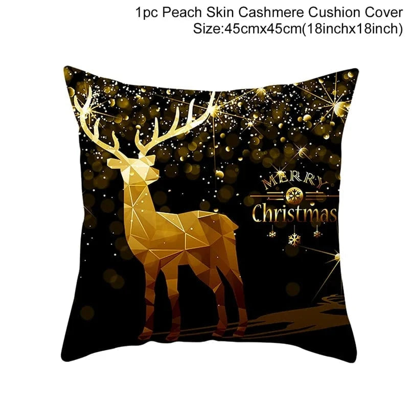 5 housses de coussins de noel