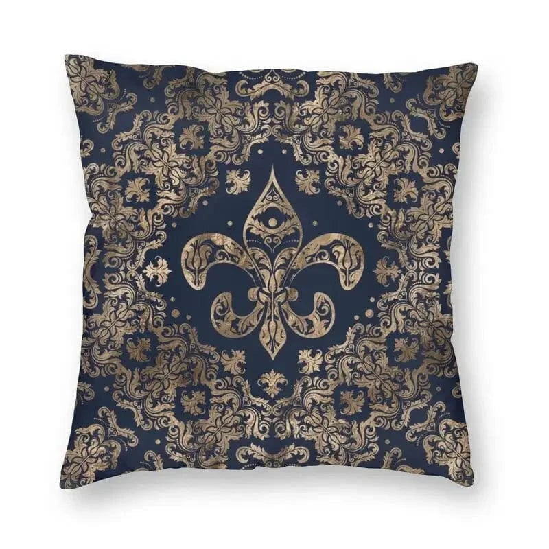6 / 60x60cm housse de coussin fleur de lys