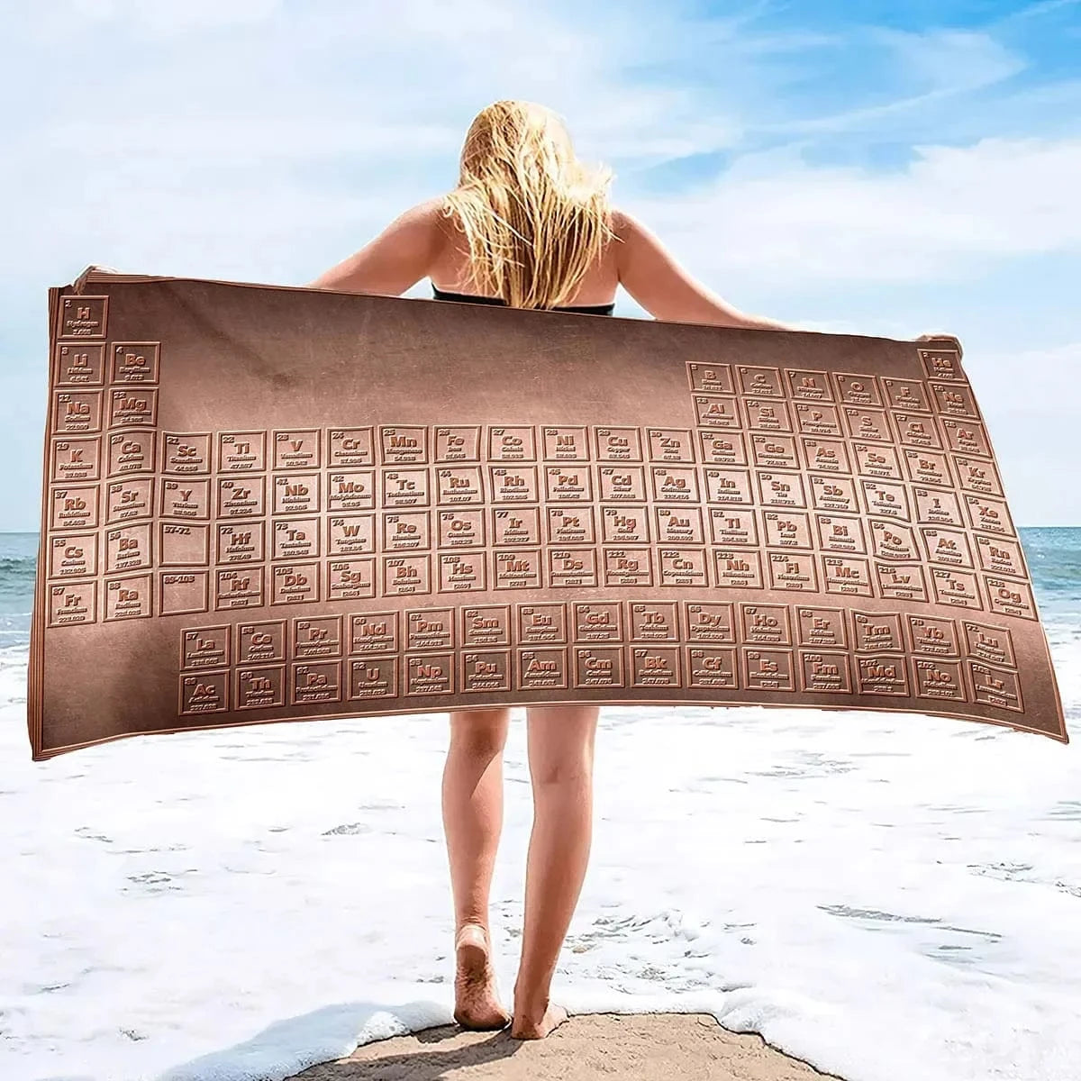 6 / H80xW160cm serviette de plage chimie