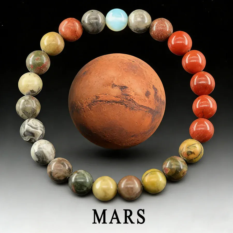 6 Mars / 21cm(8.27inch) / 8 mm Beads bracelets planetes