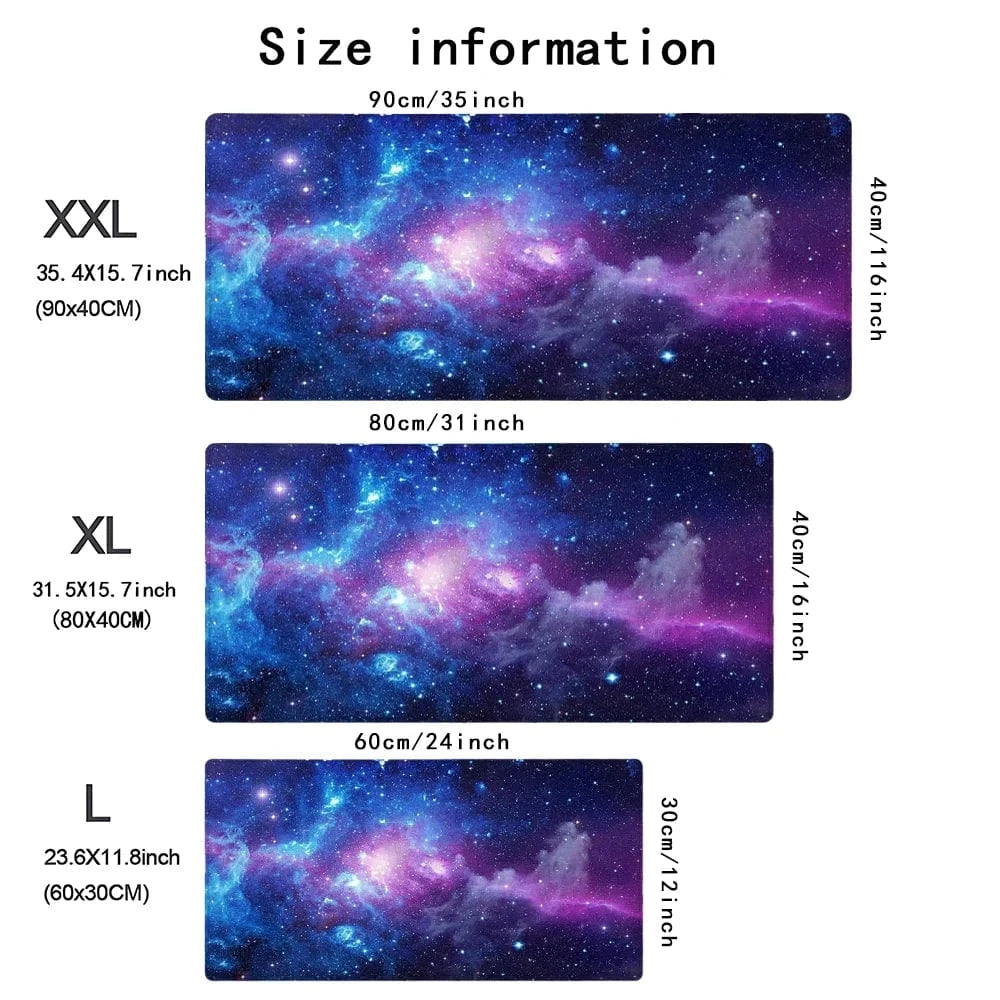 60x30 cm Large Mouse Pad Purple Galaxy