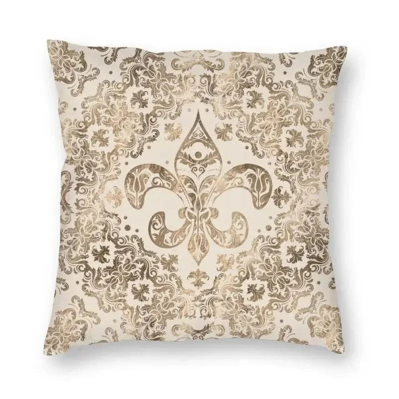 7 / 60x60cm housse de coussin fleur de lys