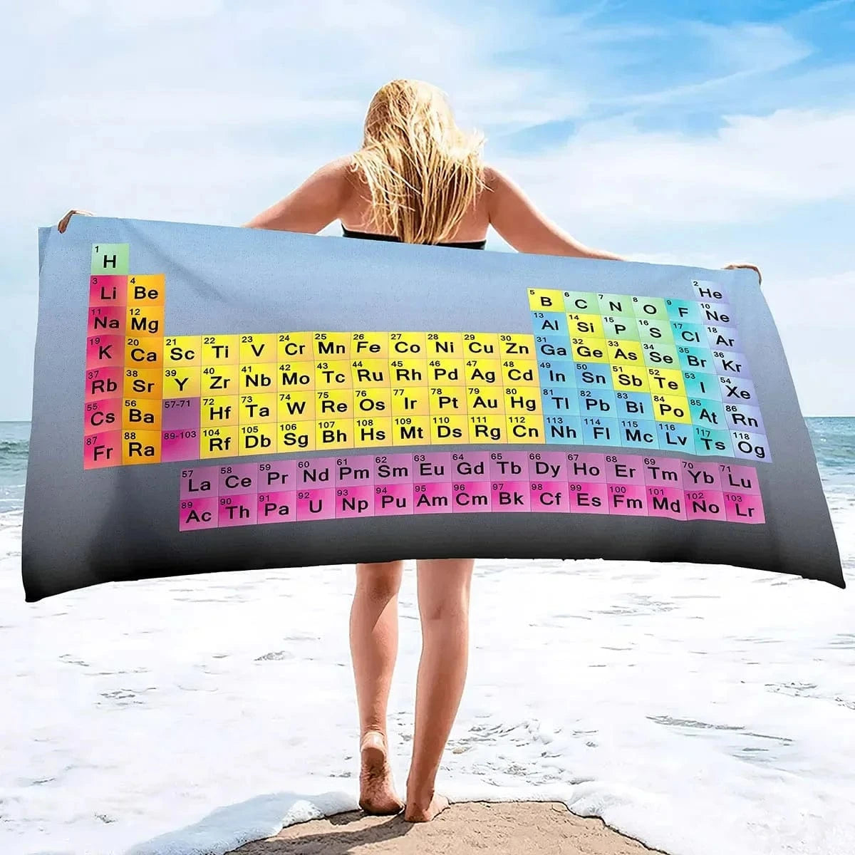 7 / H80xW160cm serviette de plage chimie