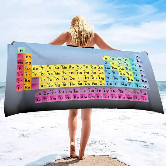 7 / H80xW160cm serviette de plage chimie