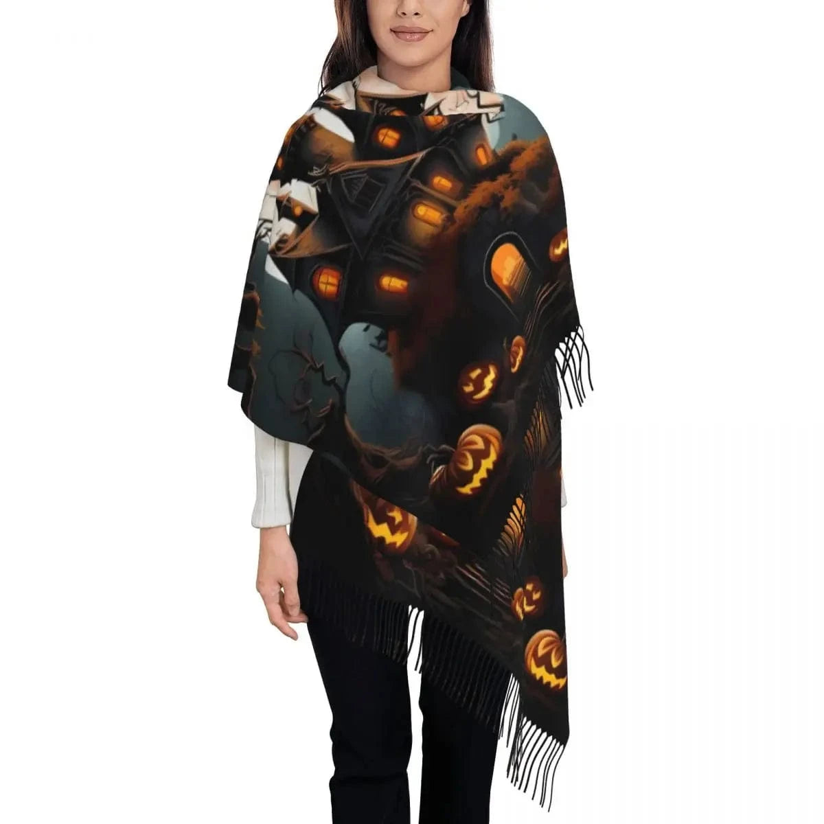 8 / 72x197cm écharpe halloween