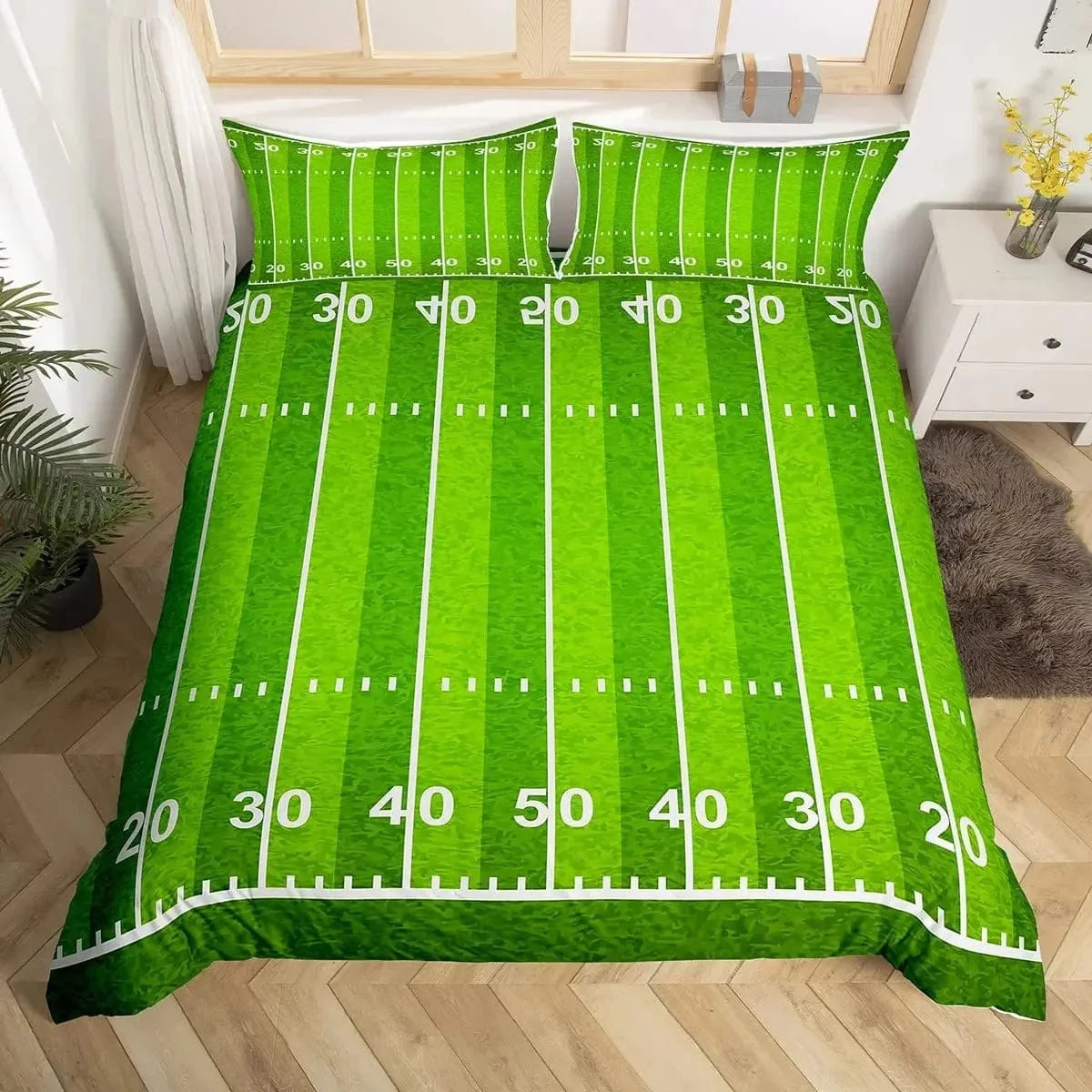 9 / 200x200cm 3pcs parure de lit football