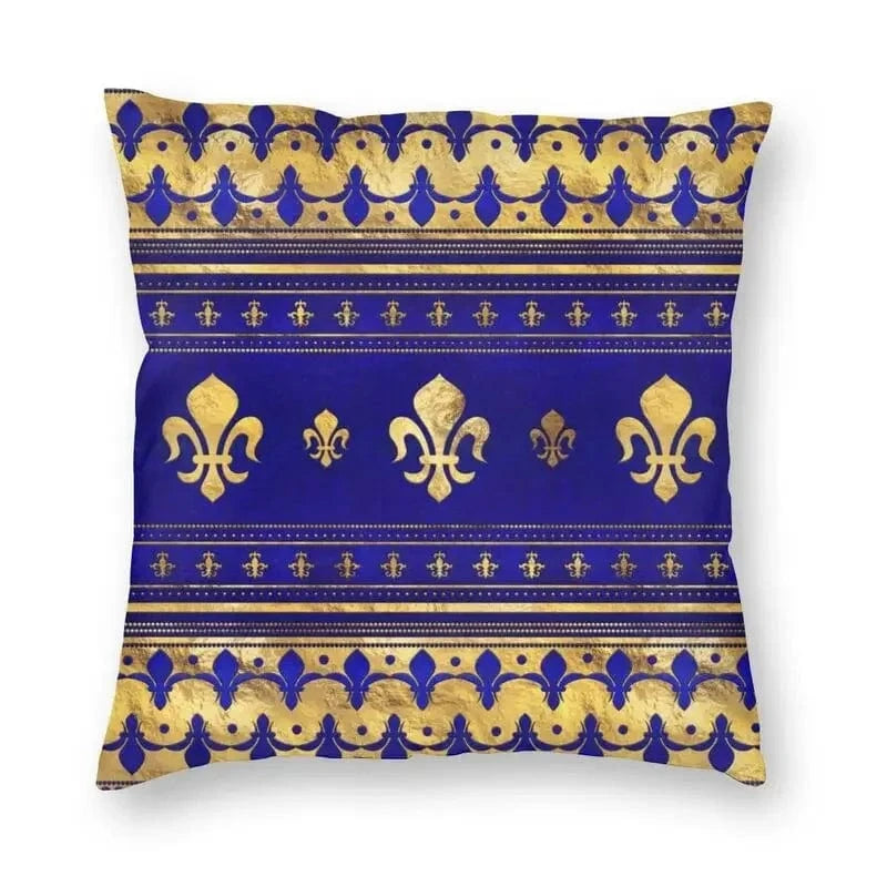 9 / 60x60cm housse de coussin fleur de lys