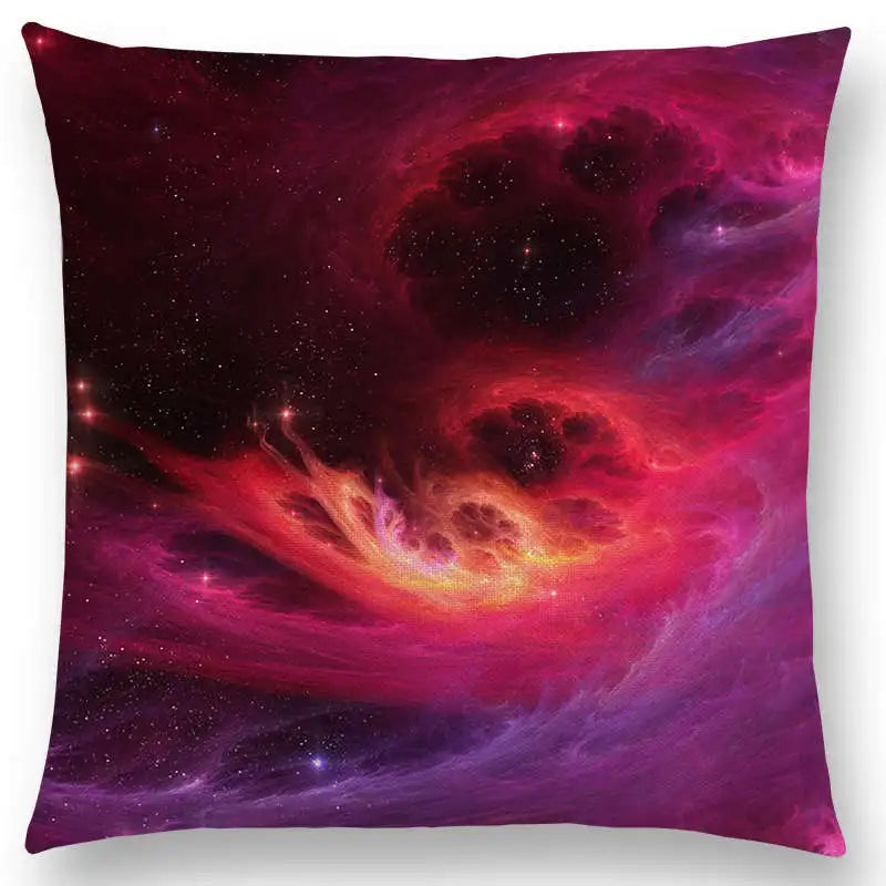 housse de coussin galaxie