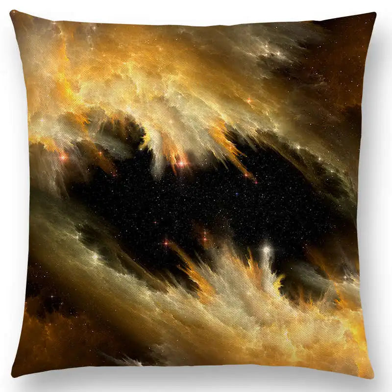 housse de coussin galaxie