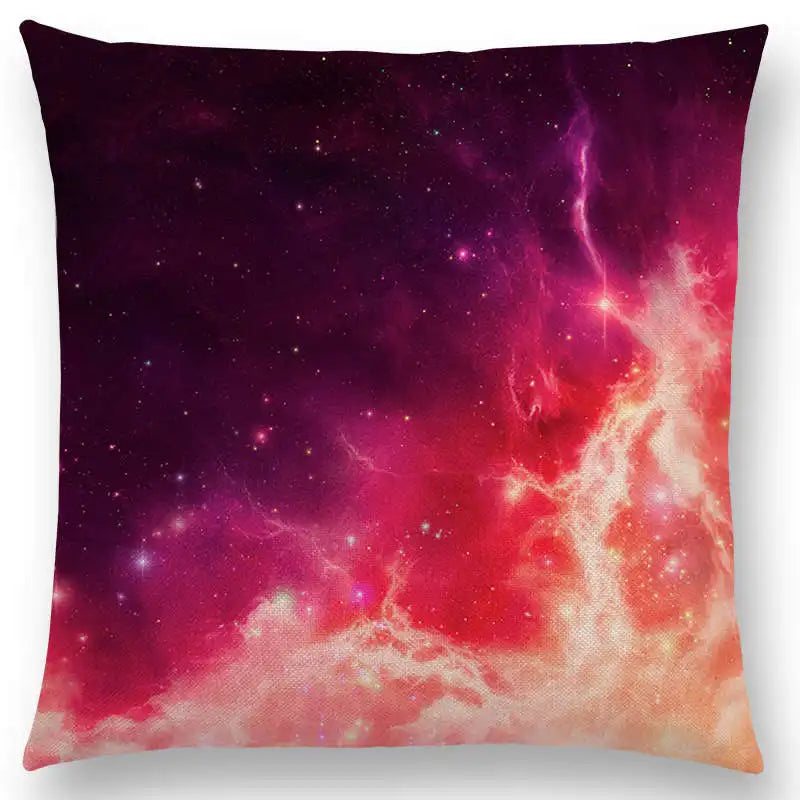 housse de coussin galaxie