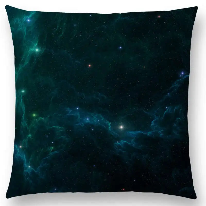 housse de coussin galaxie