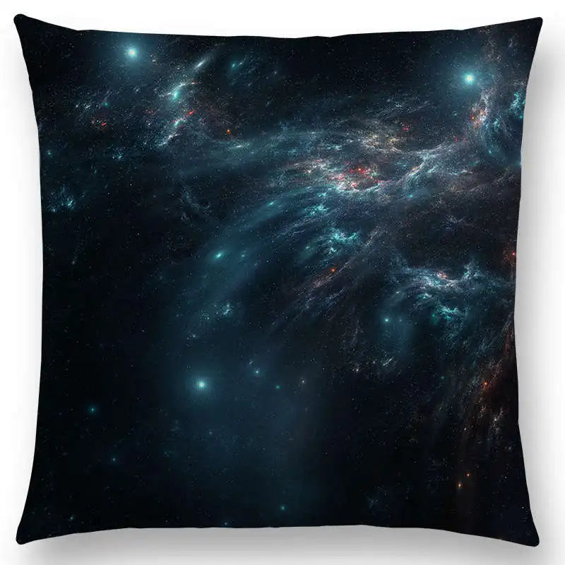 housse de coussin galaxie