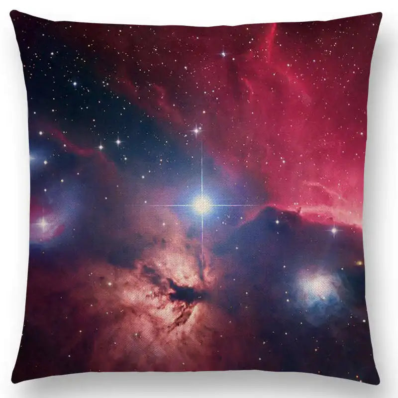 housse de coussin galaxie