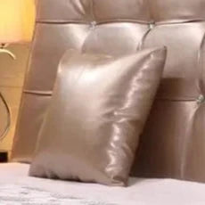 housse de coussin en cuir