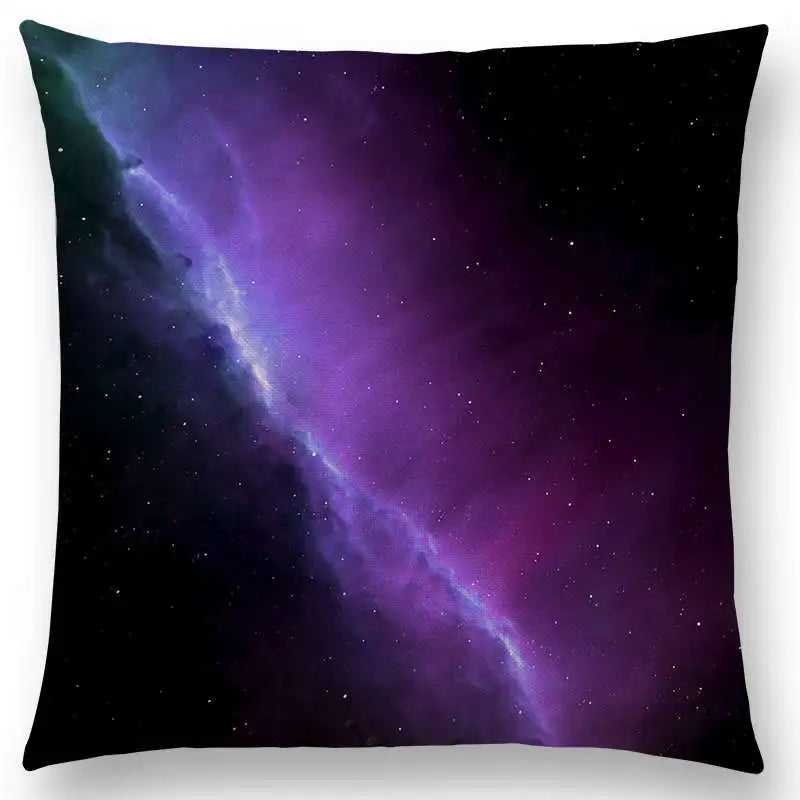 housse de coussin galaxie