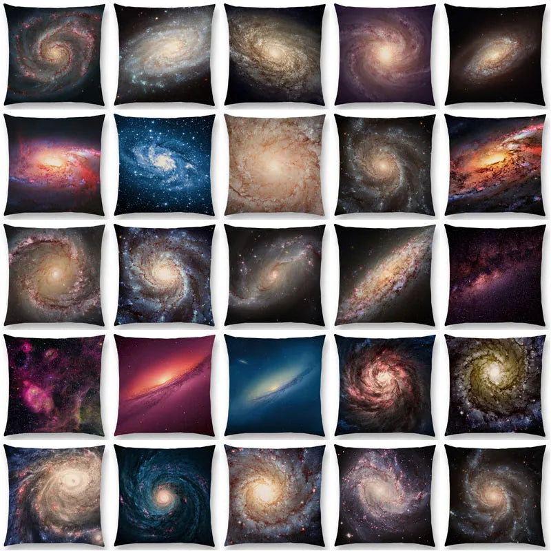 housse de coussin galaxy