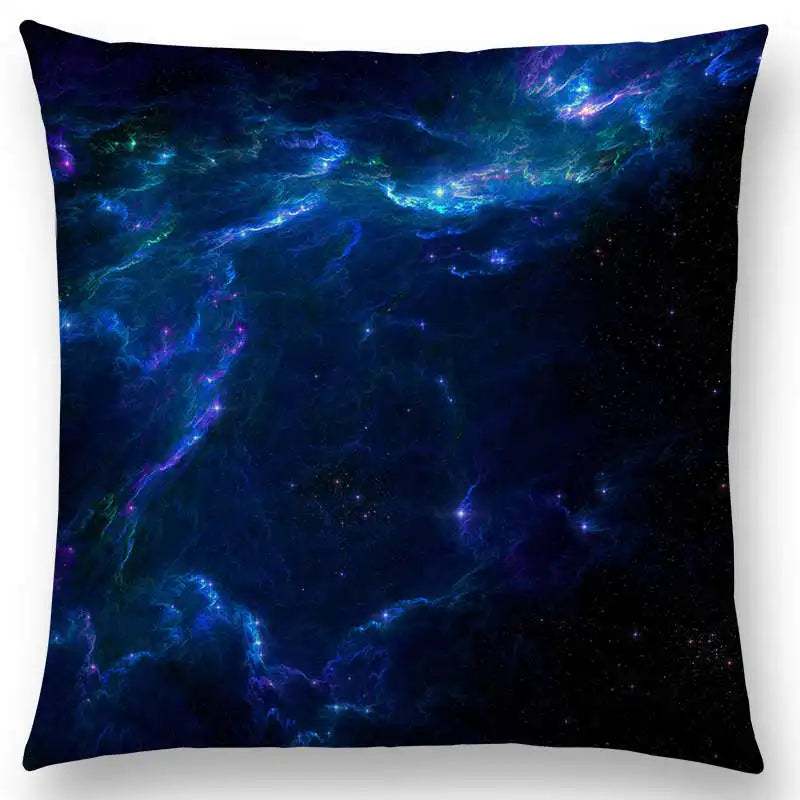 housse de coussin galaxie