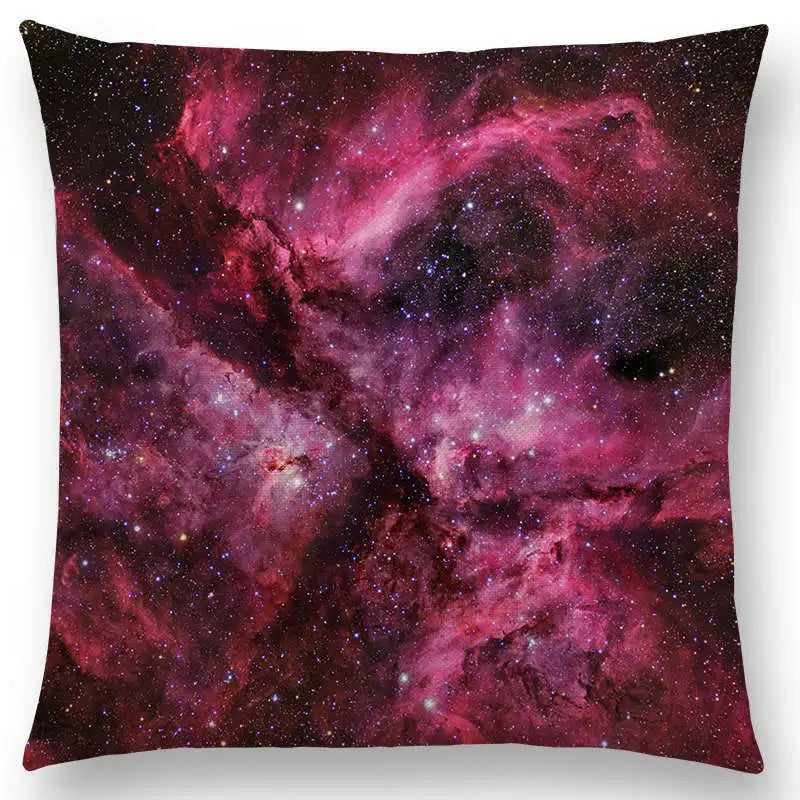 housse de coussin galaxie