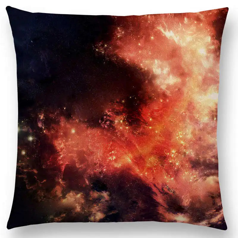 housse de coussin galaxie