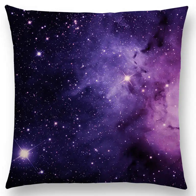 housse de coussin galaxie