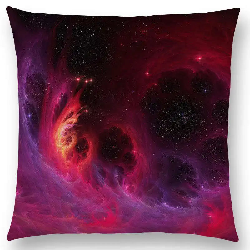 housse de coussin galaxie