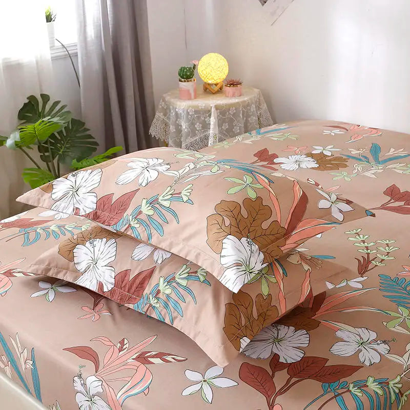 drap housse avec 2 taies d'oreiller