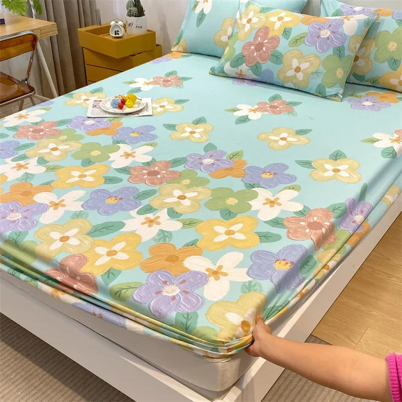 Drap housse 100% coton imprimé  120X200