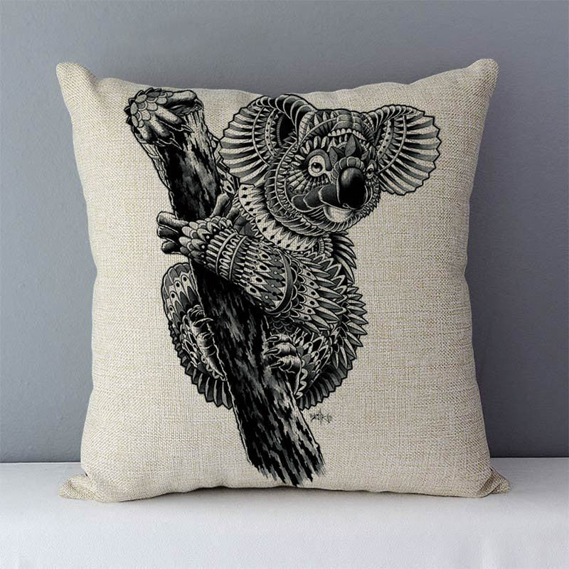 housse de coussin animaux