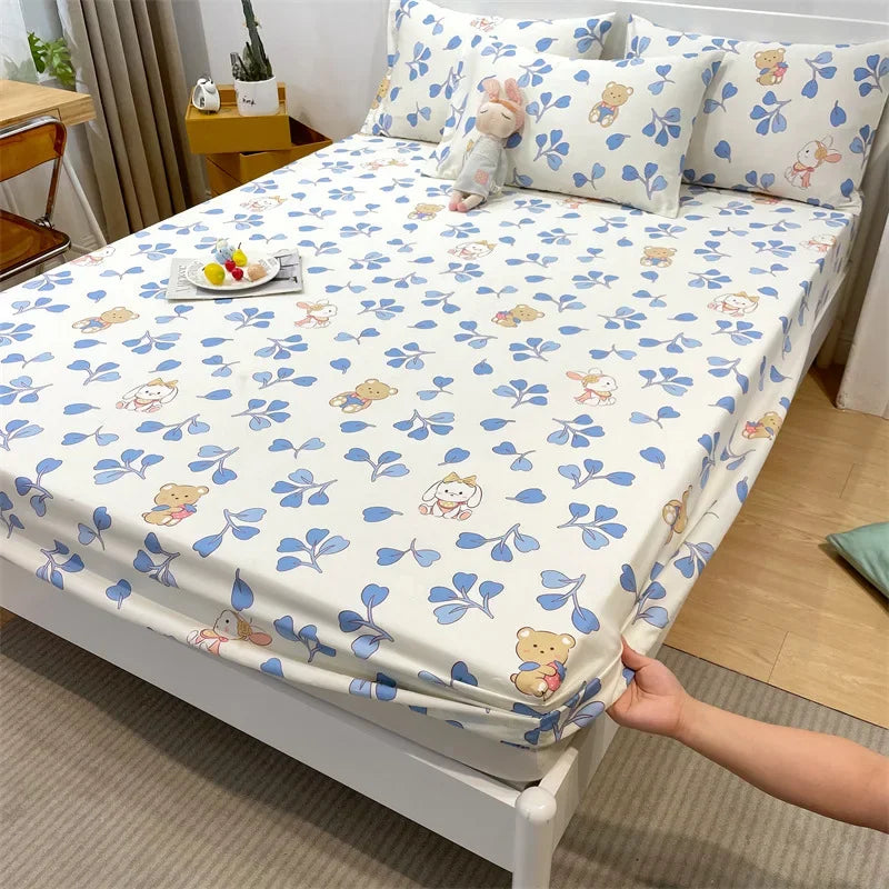 Drap housse 100% coton imprimé  120X200