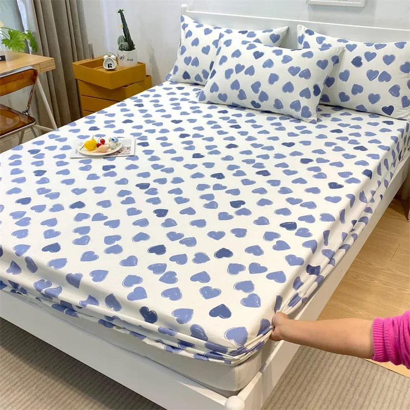 Drap housse 100% coton imprimé  120X200