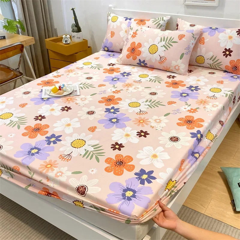 Drap housse 100% coton imprimé  120X200