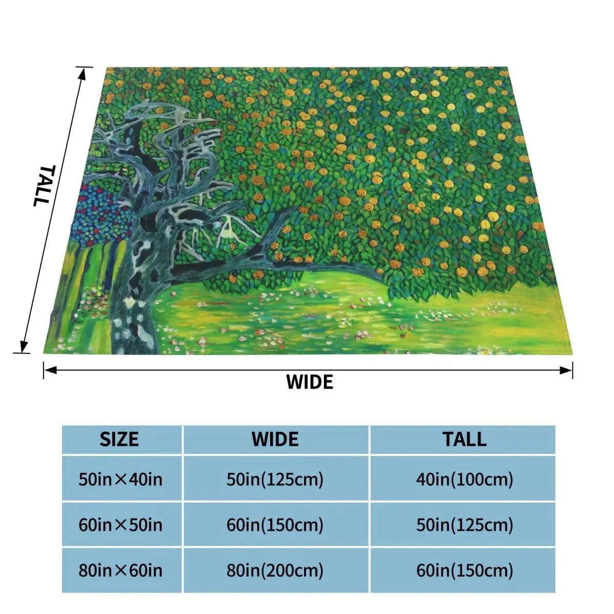 as the picture shows 6 / 125x100cm plaid KLIMT