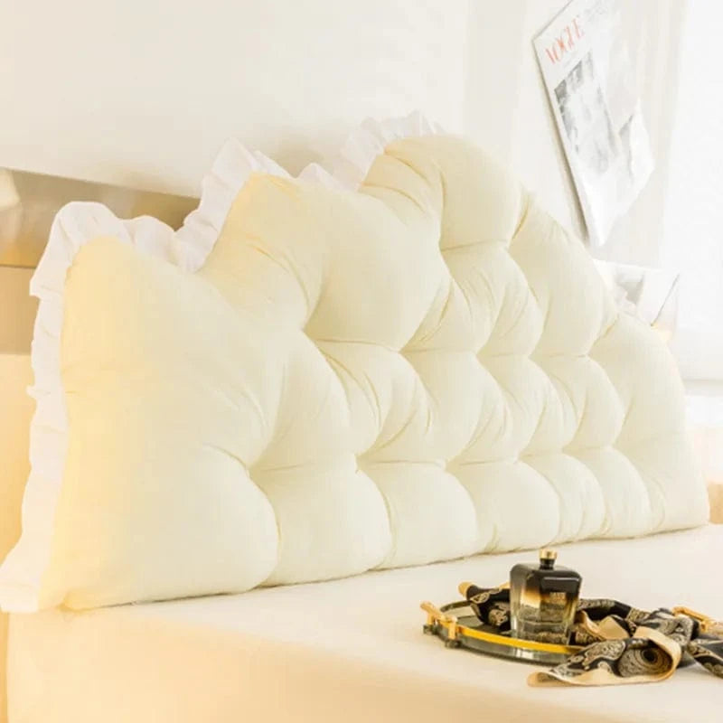 beige / 200x75x10cm coussin pour tête de lit