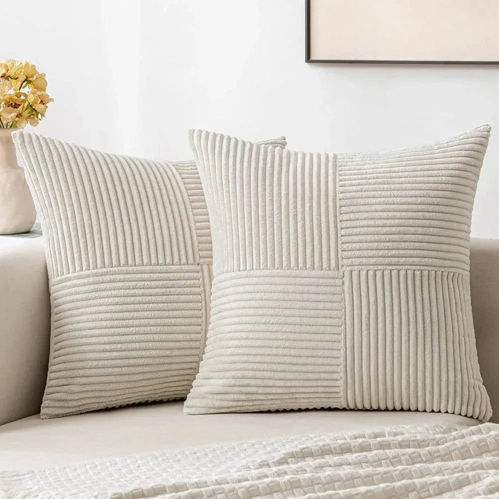 beige / 450mm*450mm housse de coussin velours ( 2 pièces)