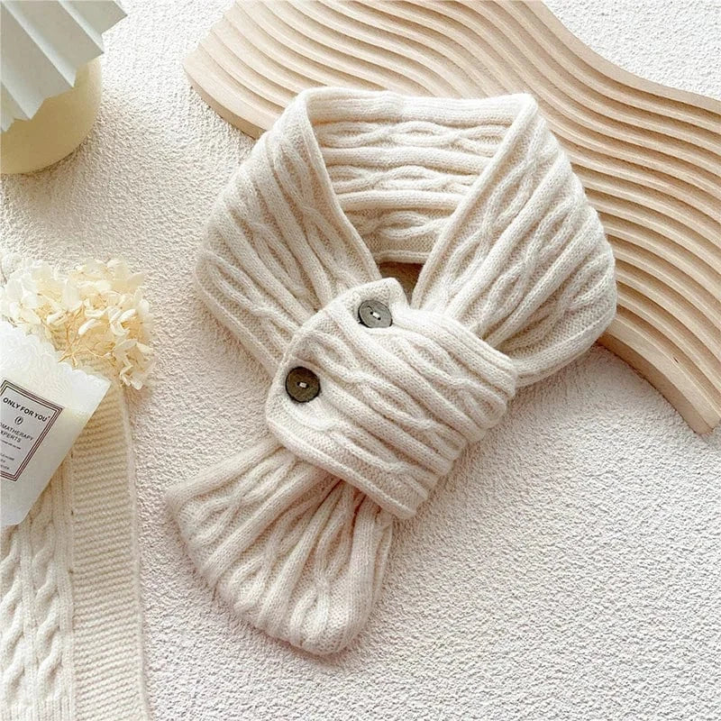 beige / 74x12cm cache cou croisé